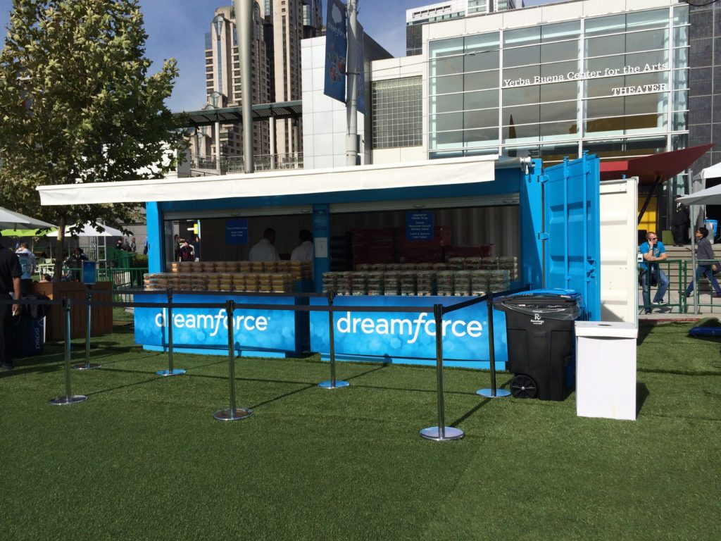 Dreamforce 2014 setup and show, Moscone Center at Howard Street San Francisco, CA.
